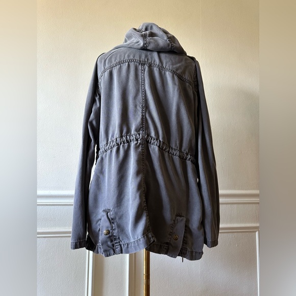 Max Jeans Grey Military Parka Size Medium - Picture 4 of 7